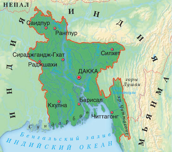 География Бангладеш