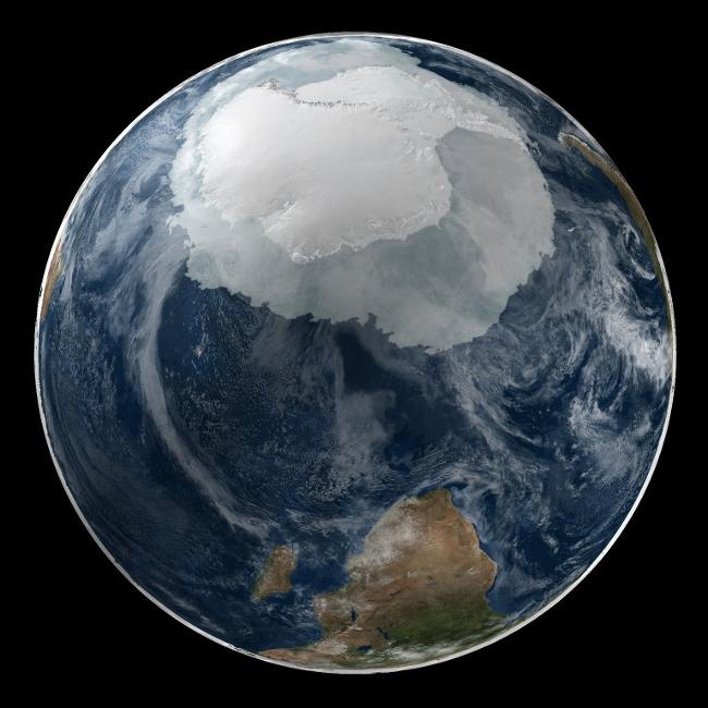Изображение всей Антарктики